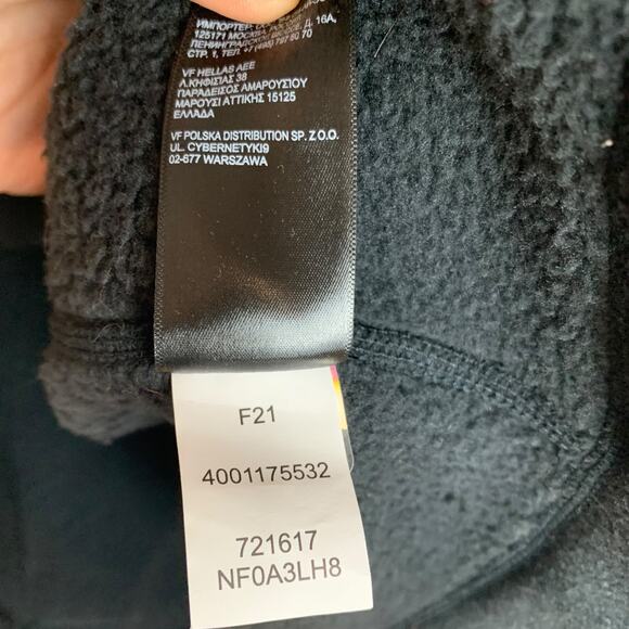 The North Face Jacket Wmn XL Black Sweater Fleece Full Zip Viral Gains Logo NWT - Picture 7 of 8